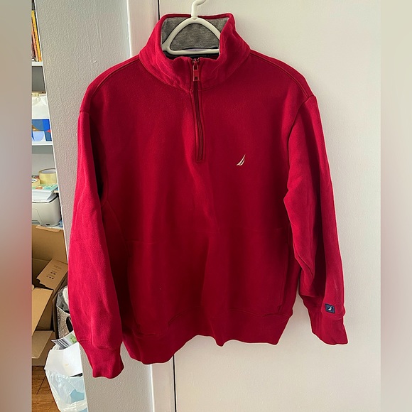 Vintage Nautica 1/4 zip sweatshirt Size M - Picture 1 of 6